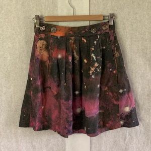 Mociun galaxy cotton skirt with pockets